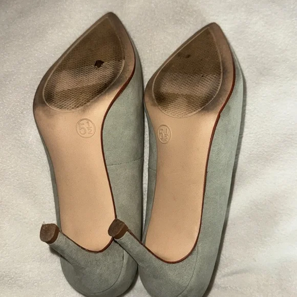 Elegant Mint Women's Size 5.5 Suede Pumps by A New Day Classy Boss Lady Heels - Picture 6 of 6